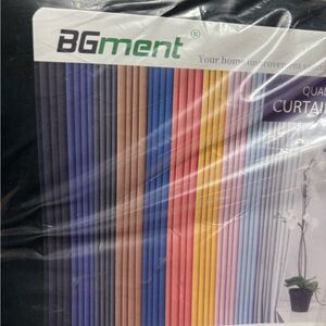 BGment black-Color Curtain Set size 42Wx63L